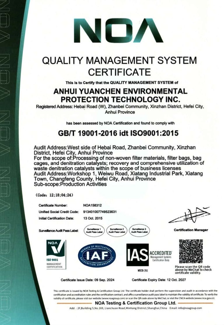 ISO 9001:2015 Quality Management System