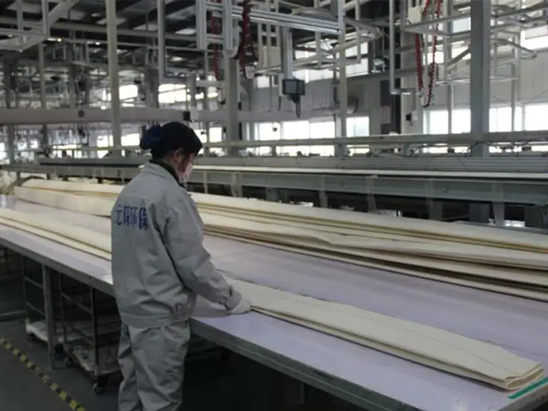 Dust collector filter bag production line