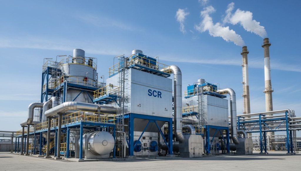 Flue gas denitrification in coal fired power plants