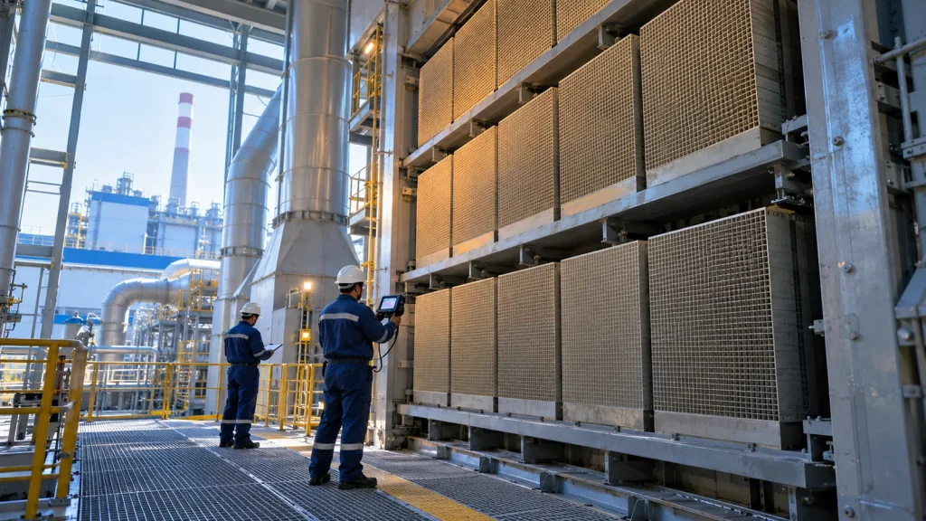 SCR catalyst lifecycle management in a power plant reactor